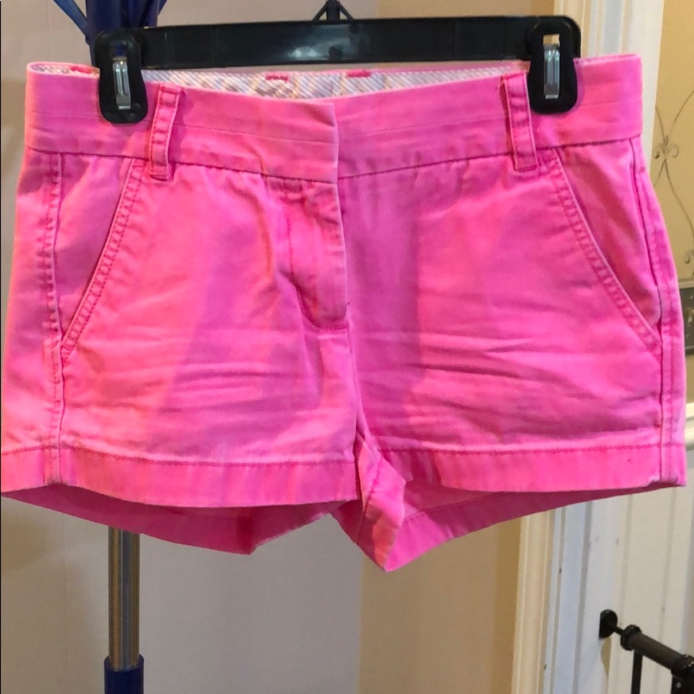 J-Crew pink shorts